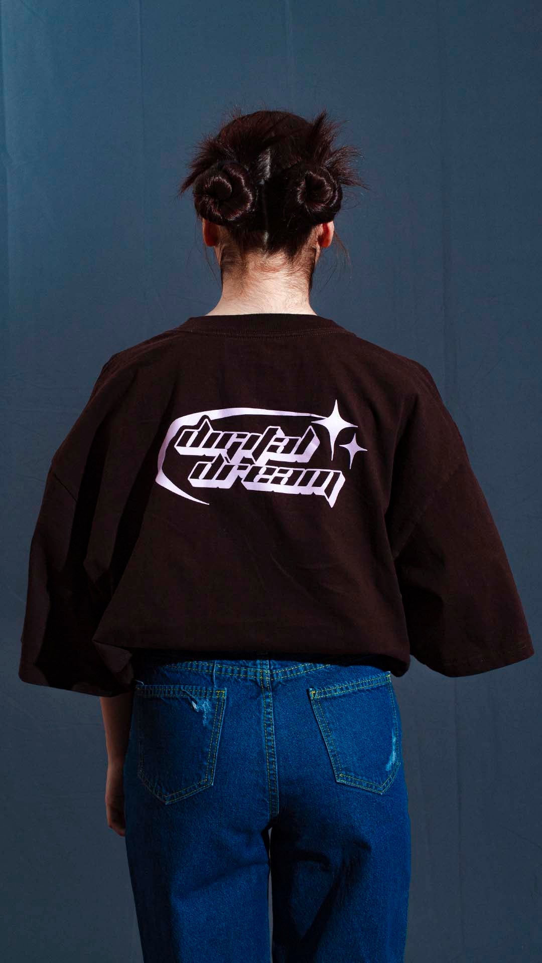 SHIRT OVERSIZE DIGITAL DREAM / BROWN